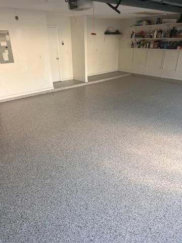 Epoxy garage floor project 1