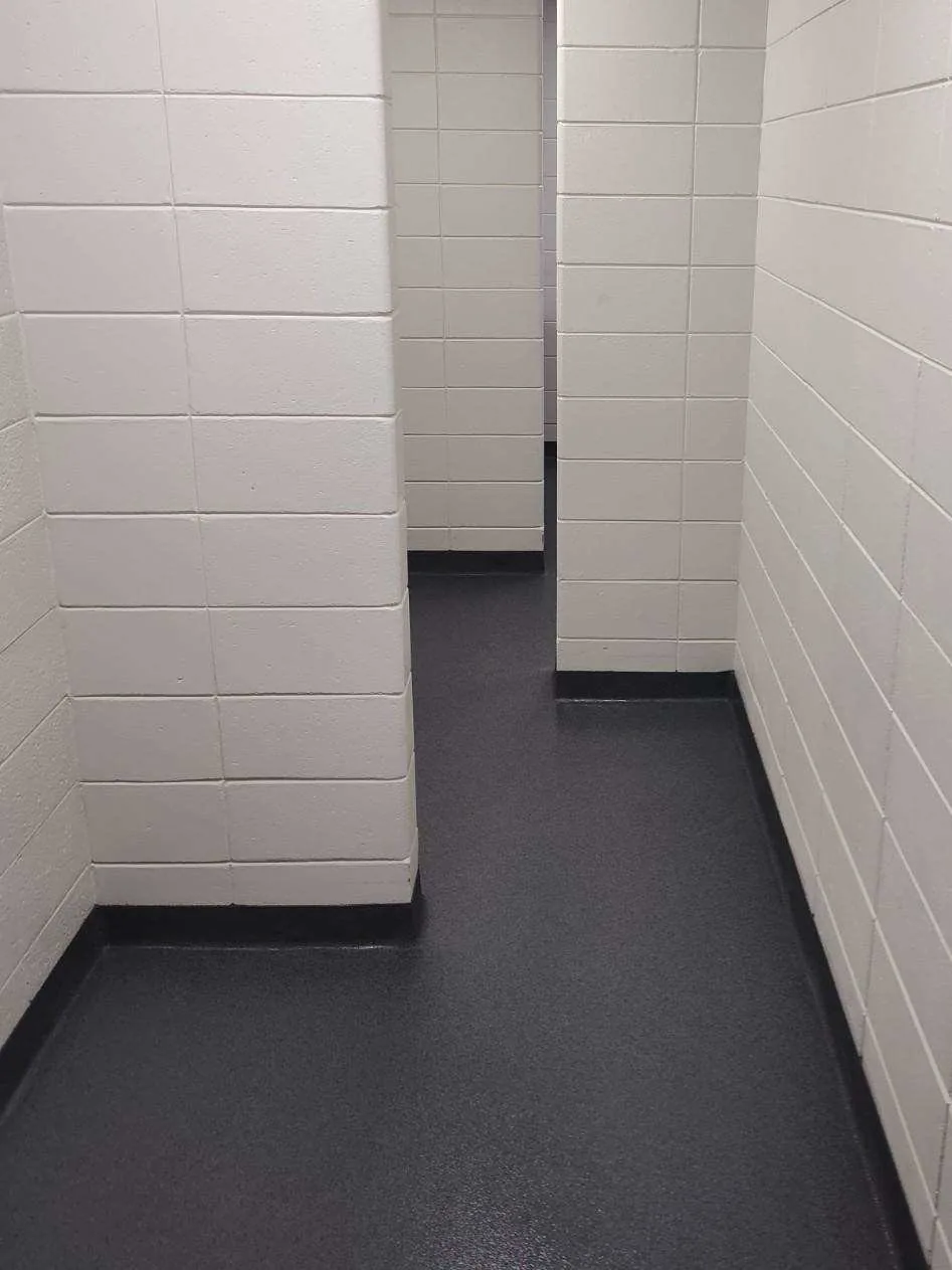 Epoxy hallway floor project 1