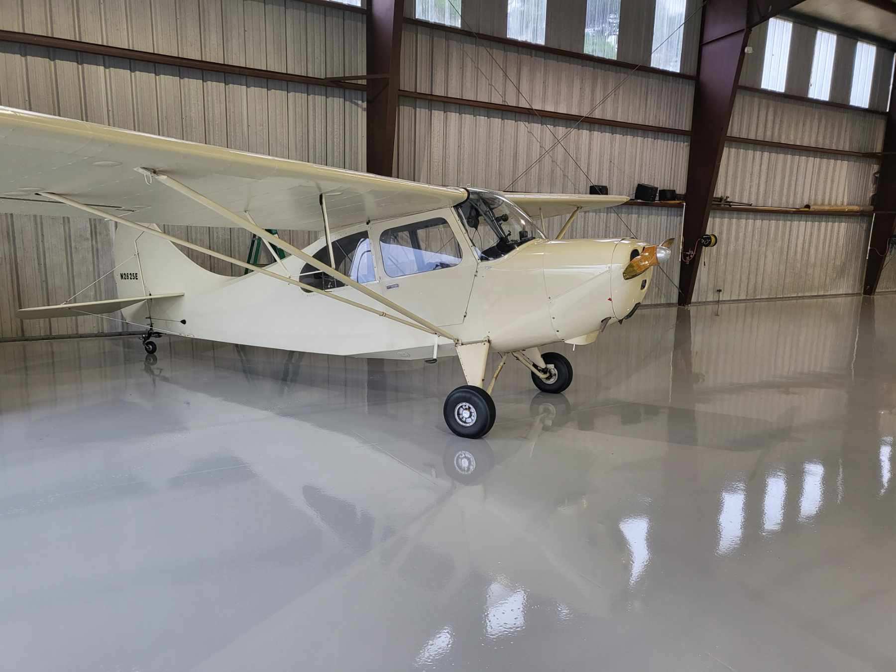 Epoxy hangar floor project