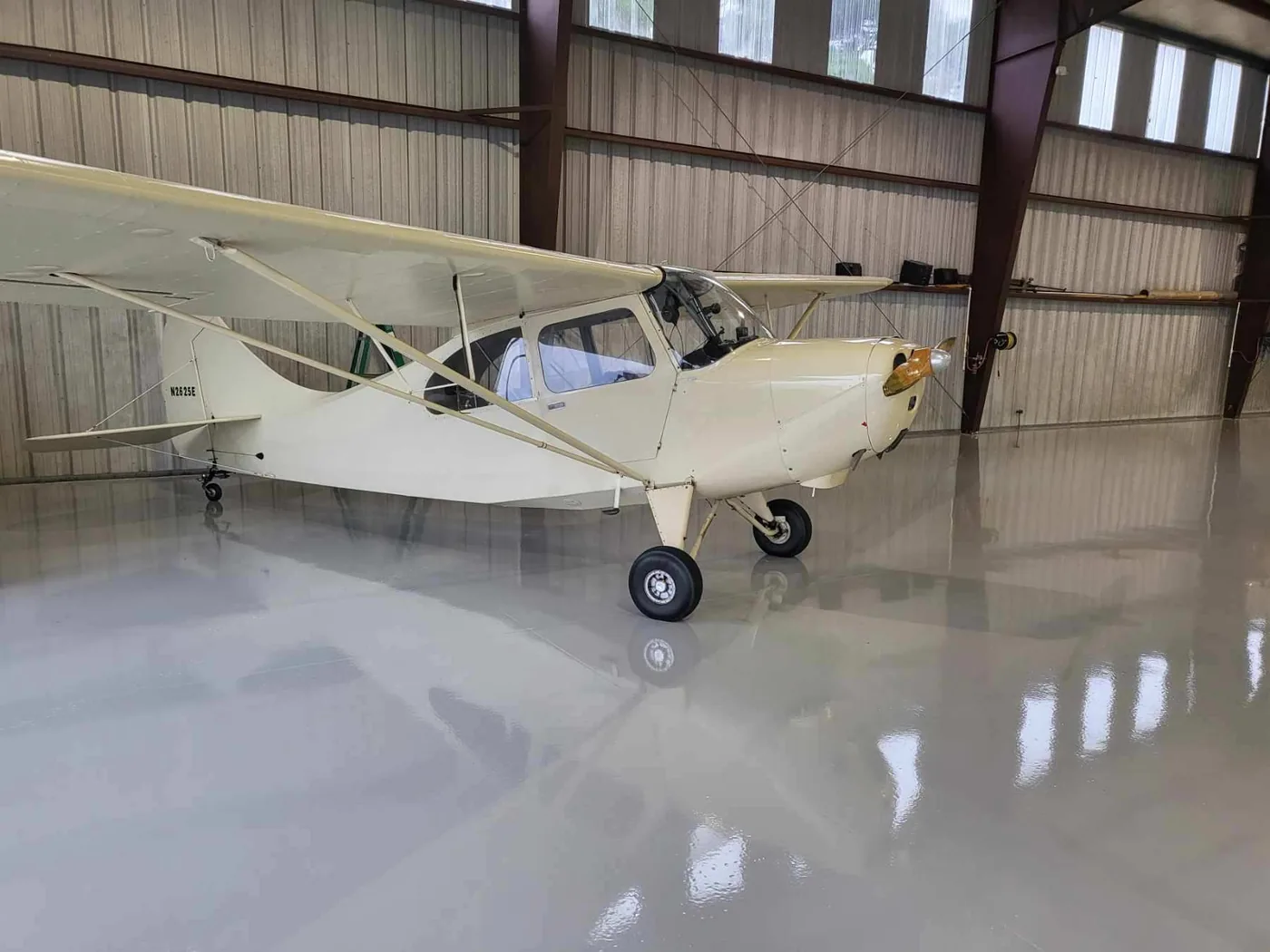 Epoxy hangar floor project